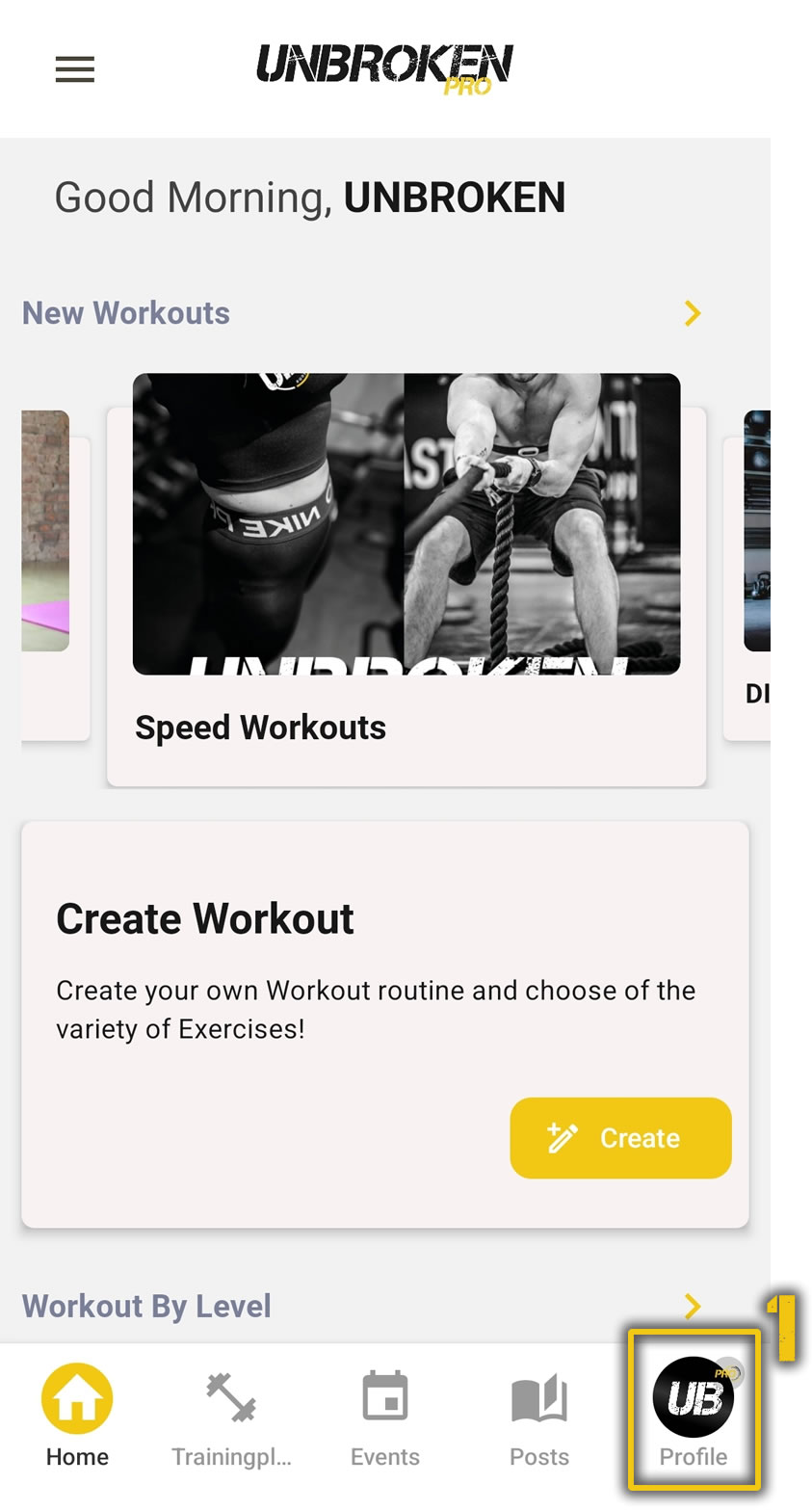 Step 1 - Open Profile